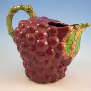 **H Painted GRAPE Design Water Pitcher